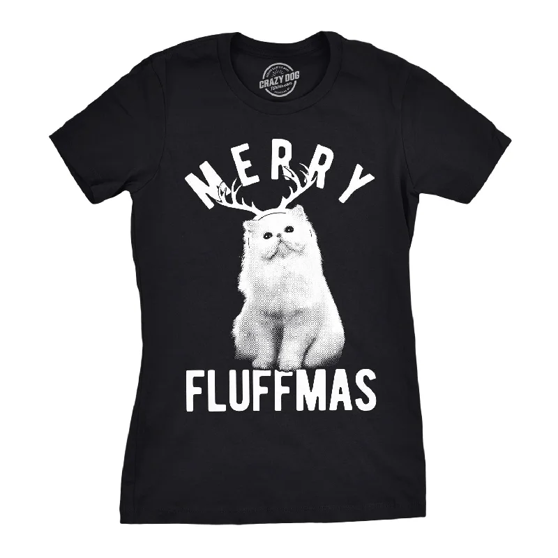 women's work blouses -Merry Fluffmas Women's T Shirt