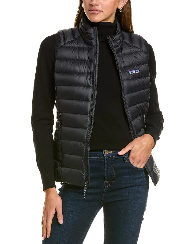 tailored coats for women -Patagonia Lightweight Down Vest