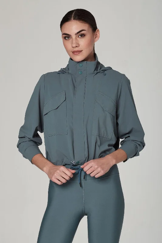 women's anorak coats -Hi Jack Aquamarine Jacket