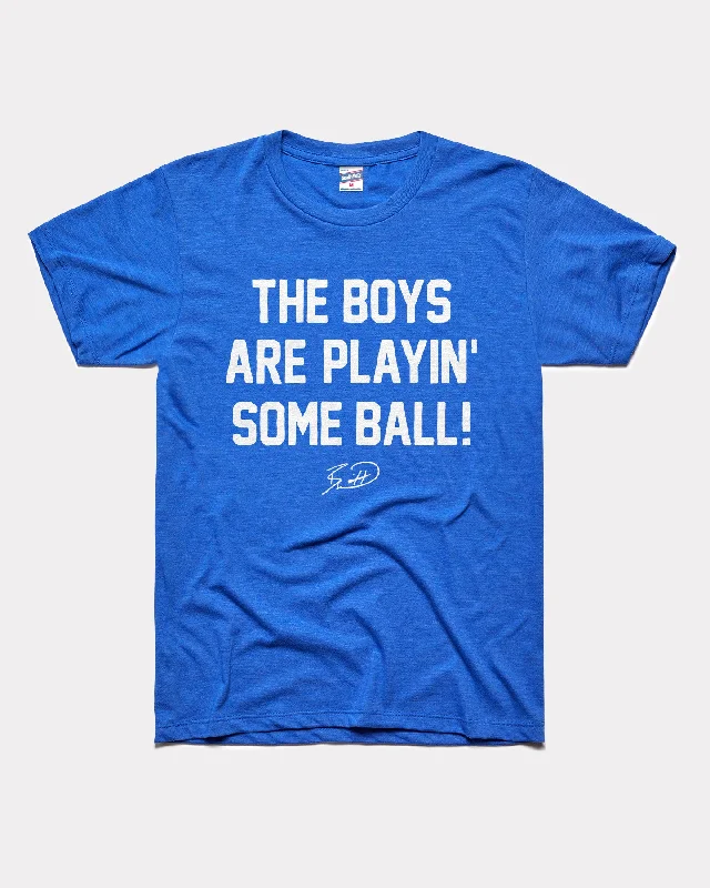 cropped hoodies for women -The Boys Are Playin' Ball Royal T-Shirt