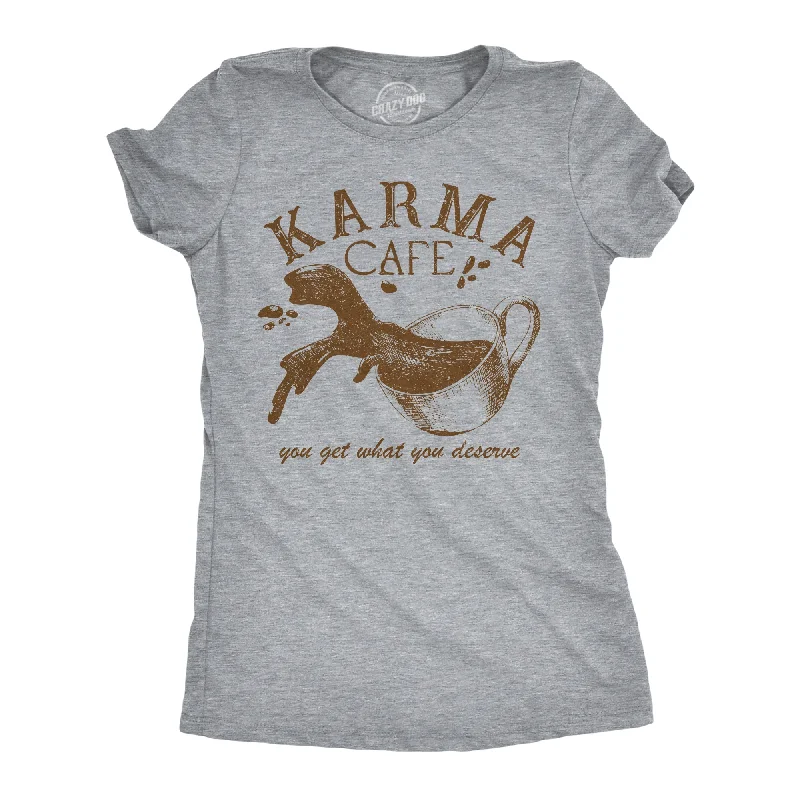 minimalist blouses for ladies -Karma Cafe Women's T Shirt