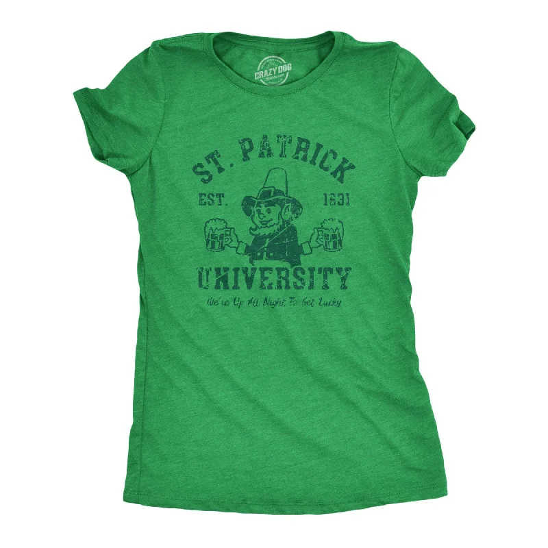 elegant button-up tops for women -St Patrick University Women's T Shirt