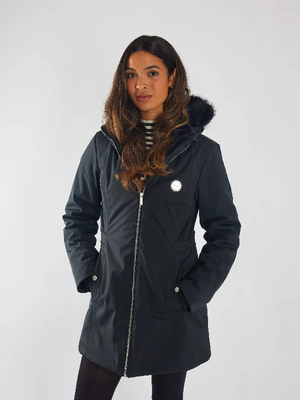 casual jackets for women -Oona Jacket Jet Black