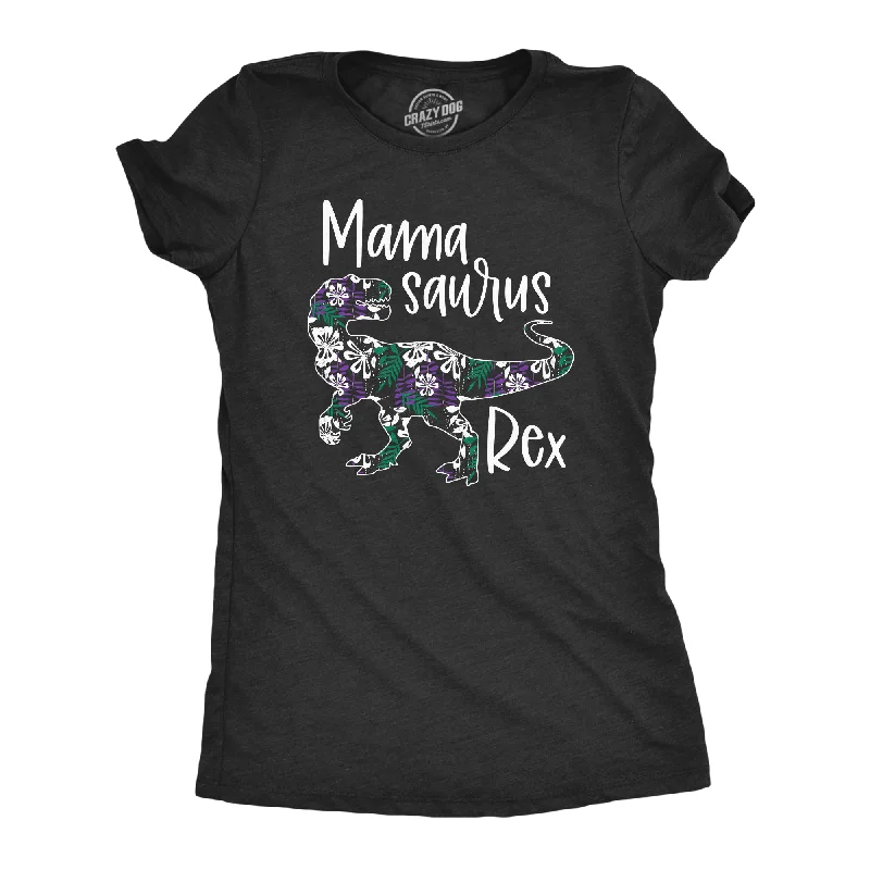 lace tops for women -Mamasaurus Rex Floral Women's T Shirt