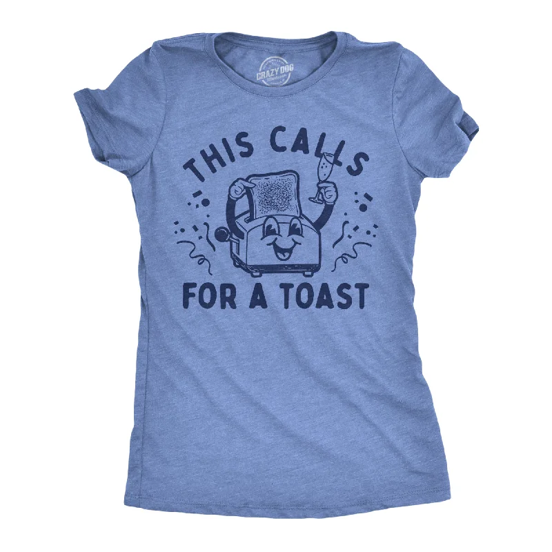 v-neck blouses for women -This Calls For A Toast Women's T Shirt