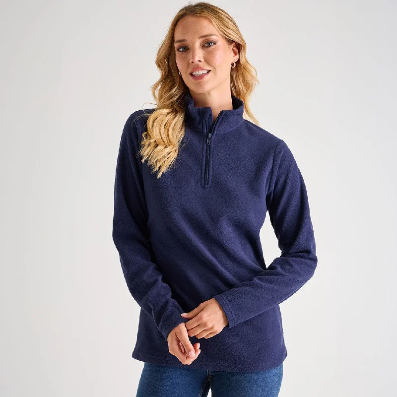 denim jackets for women -Ladies 1/4 Zip Fleece