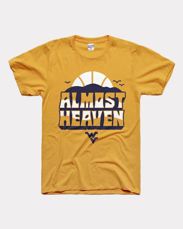 elegant evening tops for women -West Virginia Almost Heaven Gold T-Shirt