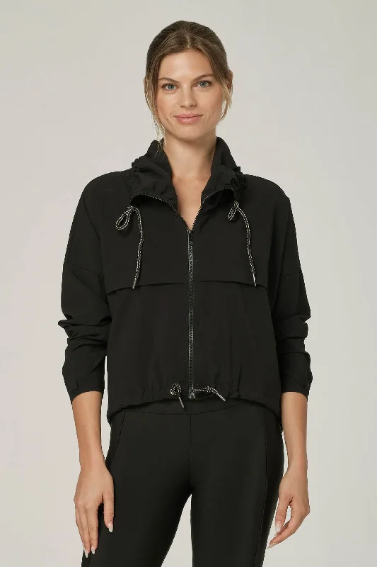 ladies' trench jackets -Upgrade Black Jacket