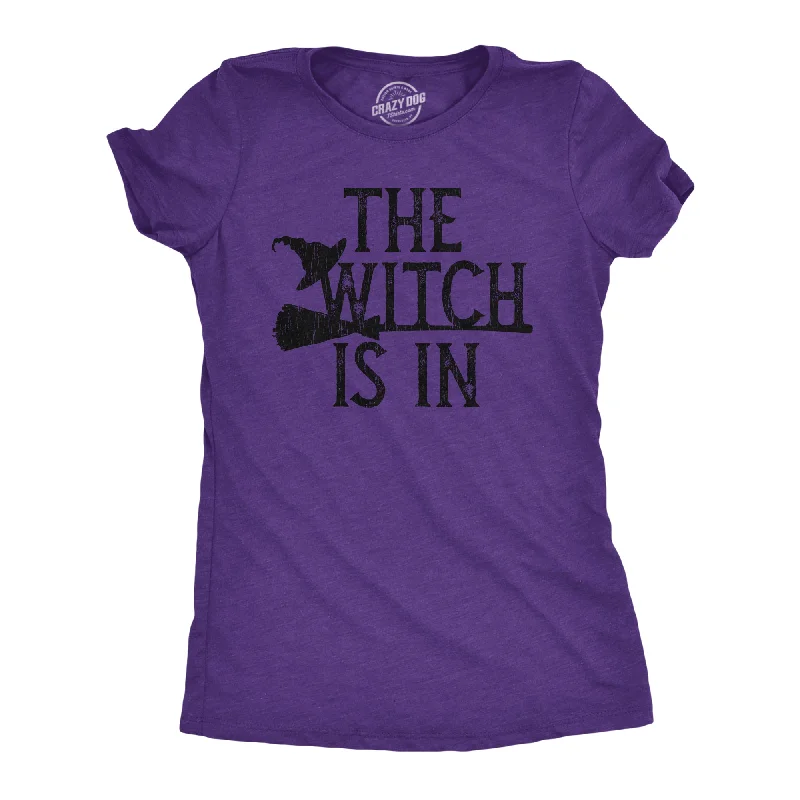 flowy blouses for ladies -The Witch Is In Broomstick Women's T Shirt