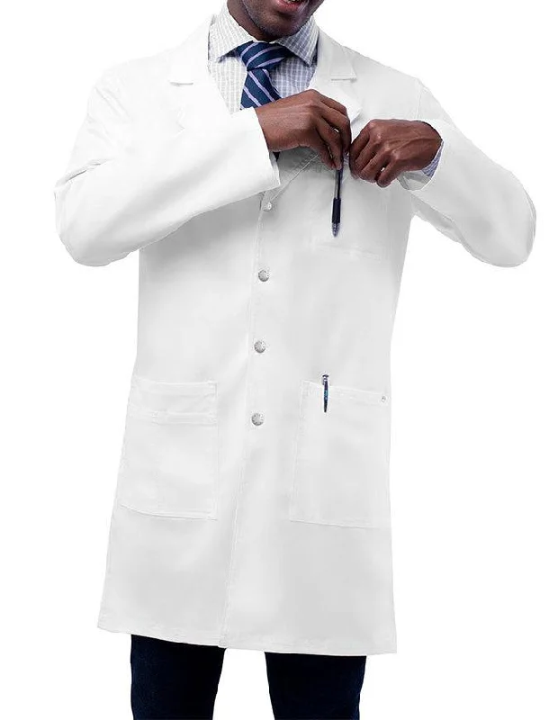 hooded winter coats for women -Adar Unisex 36 inch Snap Front Lab Coat