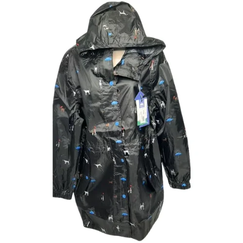 women's padded trench coats -Rain Coat   Dog Black   Dog/ Cat   28712