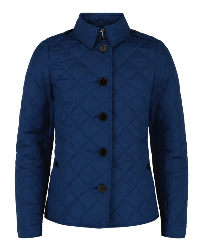 women's padded trench coats -Quilted Down Jacket