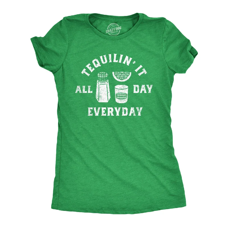 peplum tops for ladies -Tequilin It All Day Everyday Women's T Shirt