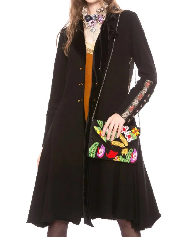 spring jackets for women -Heart Of Autumn Coat In Black