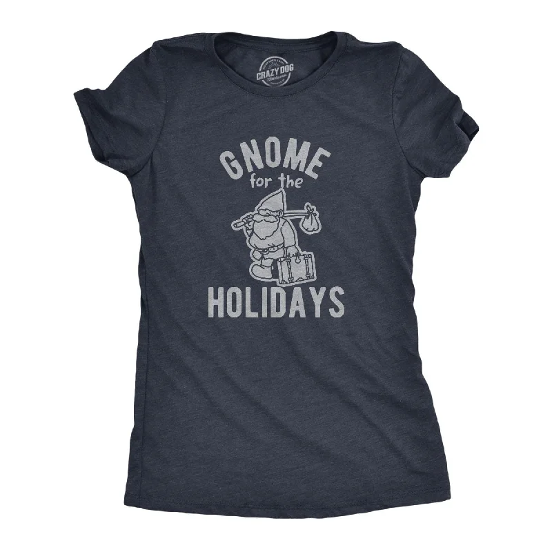 women's fashion tops -Gnome For The Holidays Women's T Shirt