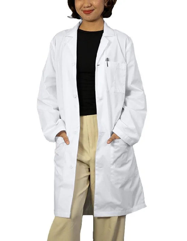 cropped jackets for women -Heedfit Unisex 37 Inches Three Pocket White Functional Lab Coat