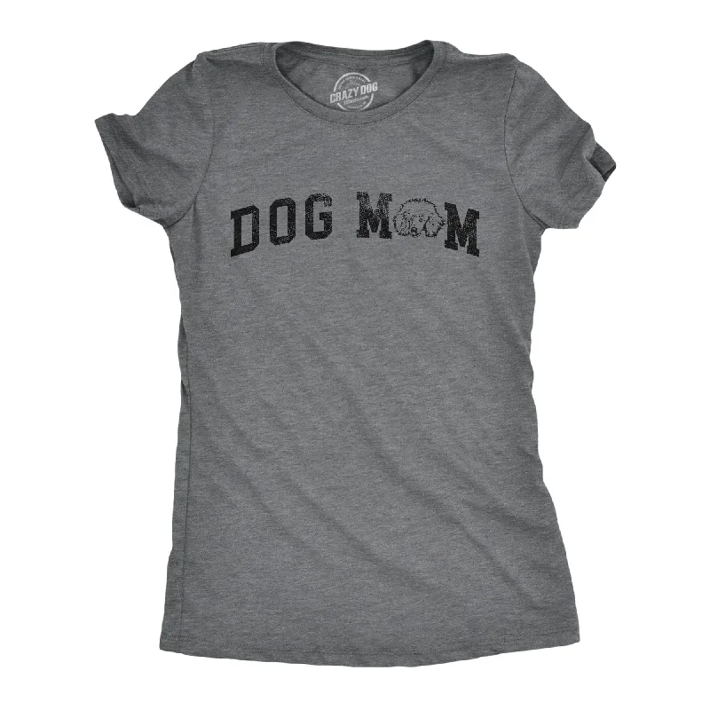 sleeveless lace tops for ladies -Dog Mom Poodle Women's T Shirt