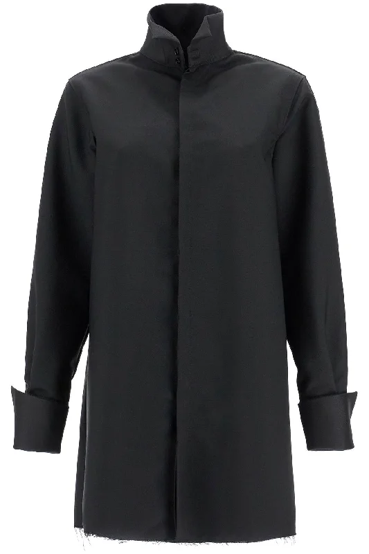 women's winter coats -Mm6 Maison Margiela Women's "Overshirt With