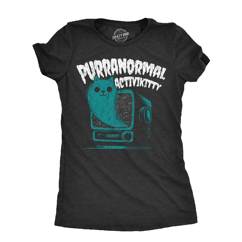 women's work blouses -Purranormal Activikitty - Paranormal Cat Women's T Shirt