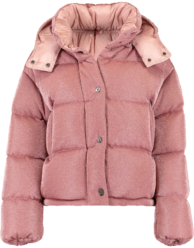 women's raincoats -Caille Sparkle Puffer Jacket