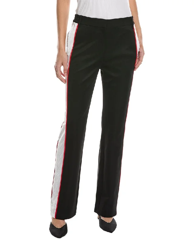 A-line skirts for women -Burberry Mesh Striped Jersey Tailored Trouser