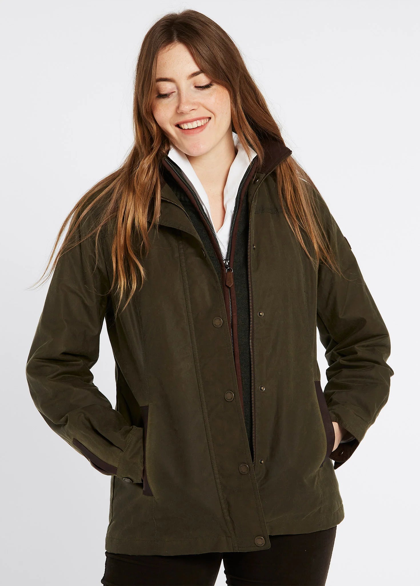 tailored winter jackets for women -Dubarry Womens Mountrath Jacket - Fennel