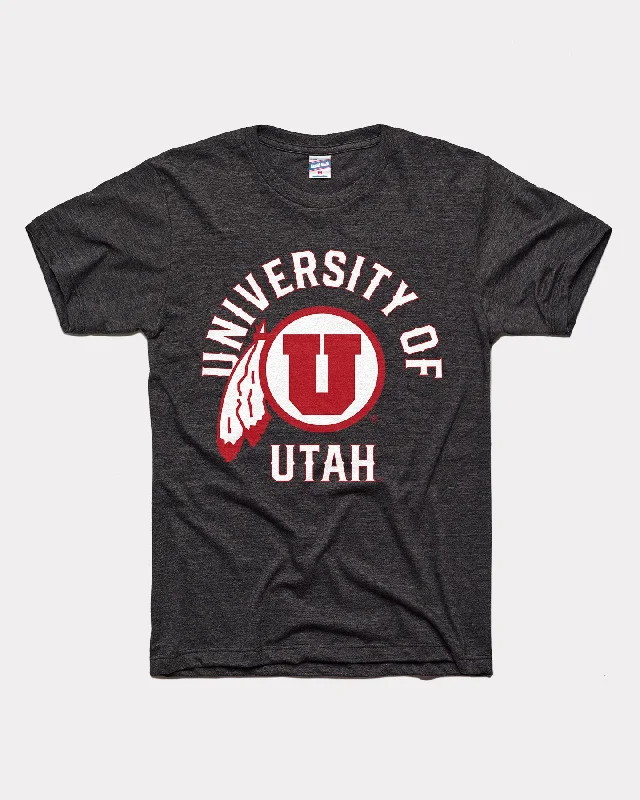 casual knit tops for women -University of Utah Arch Black T-Shirt