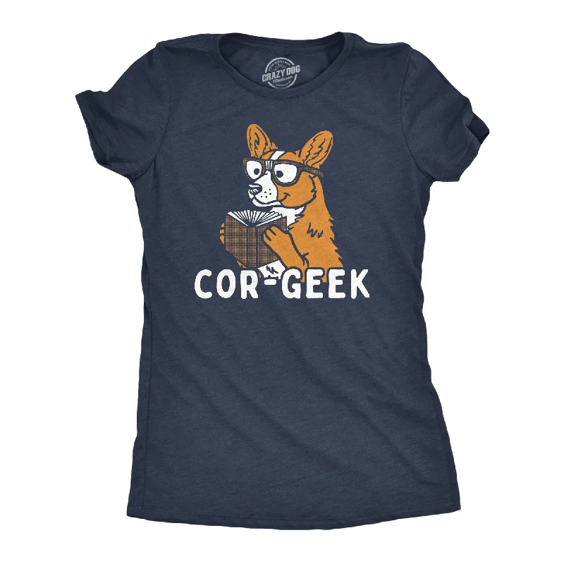 wrap blouses for ladies -Cor Geek Women's T Shirt