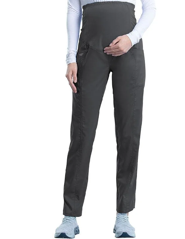 women's blazer jackets -Cherokee Workwear Revolution Women's Slim Fit Maternity Tall Pant