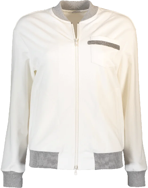 tailored coats for women -Felpa Spa Zip Up Jacket