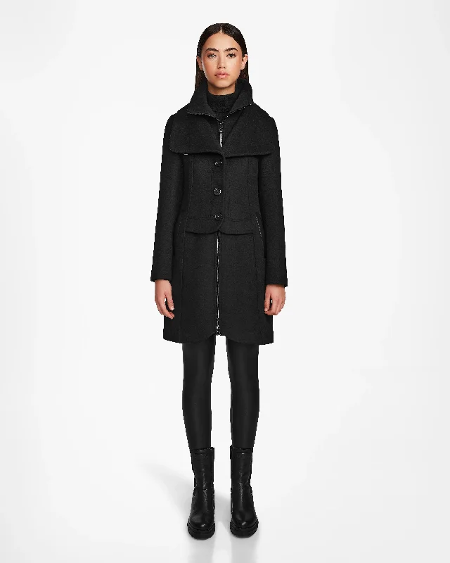 women's anorak coats -CAROLINE WOMEN'S WOOL COAT