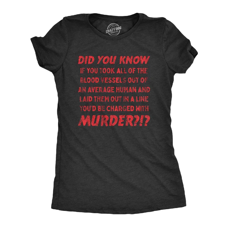 oversized t-shirts for ladies -Charged With Murder Women's T Shirt