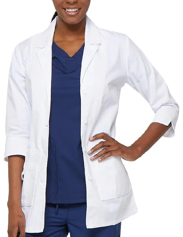 women's blazer jackets -Dickies EDS Junior 30-Inch Women's White Medical Lab Coat