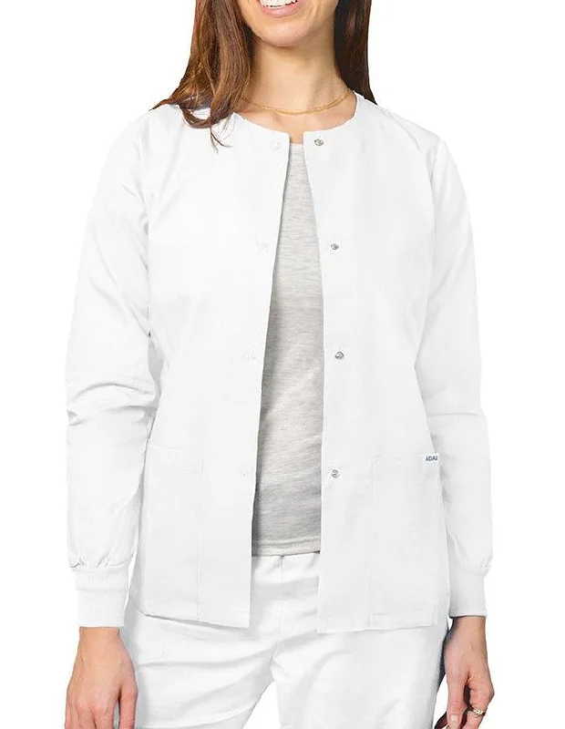 oversized wool coats for ladies -Adar 29 Inch Women's Two Pockets Warm Up Scrub Lab Jacket