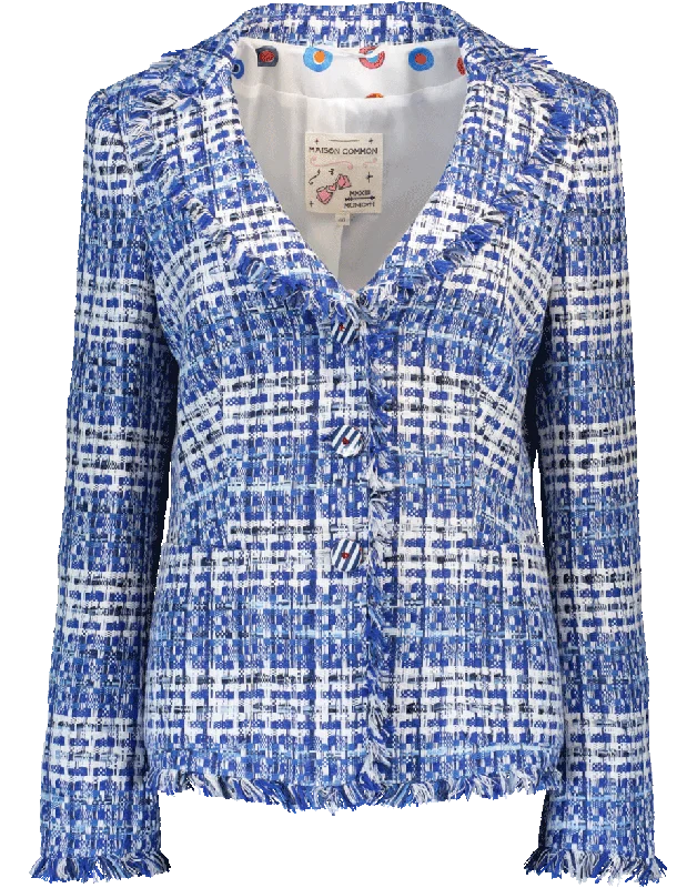 women's coat dresses -Basket Weave Jacket