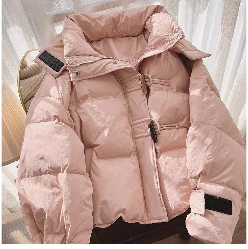 stylish short coats for women -Retro Jacket Women's Winter New Loose Warm Jacket     S4930