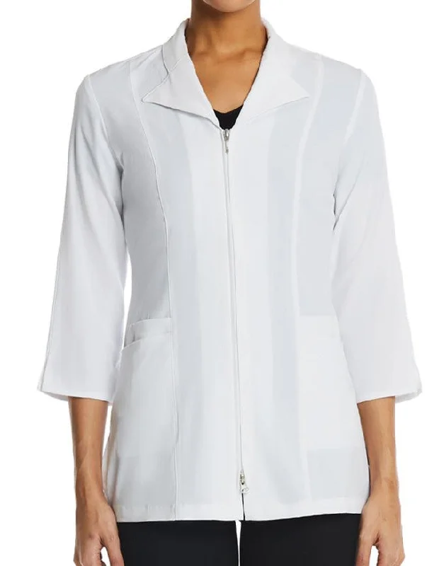 women's fleece-lined coats -Maevn Women's Three-Quarter Sleeve Lab Jacket