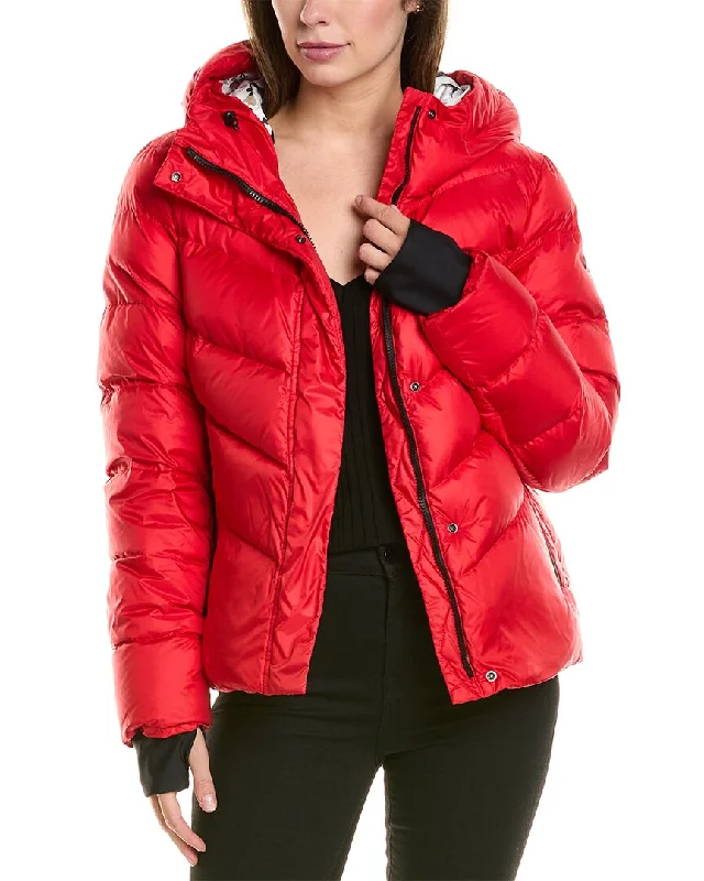 faux leather jackets for women -Post Card Courcheval Down Jacket