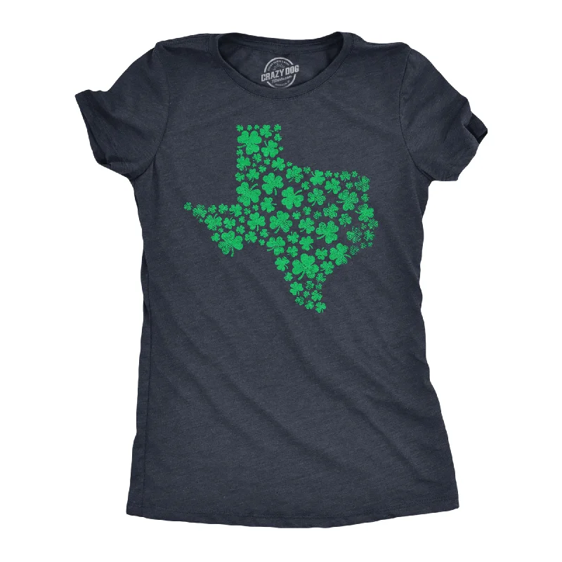 workwear tops for women -Texas State Clover Women's T Shirt