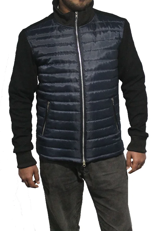 stylish wool jackets for women -Parachute Blue quilted jacket