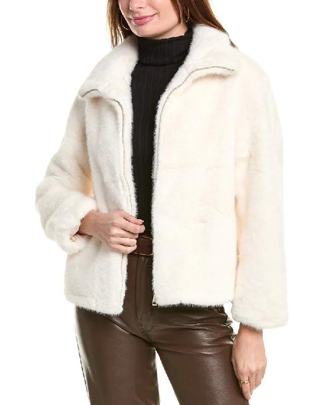 elegant puff jackets for women -La Fiorentina Zipper Jacket