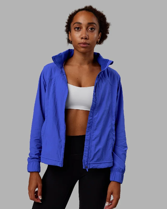 women's cape coats -Barely There Jacket - Power Cobalt