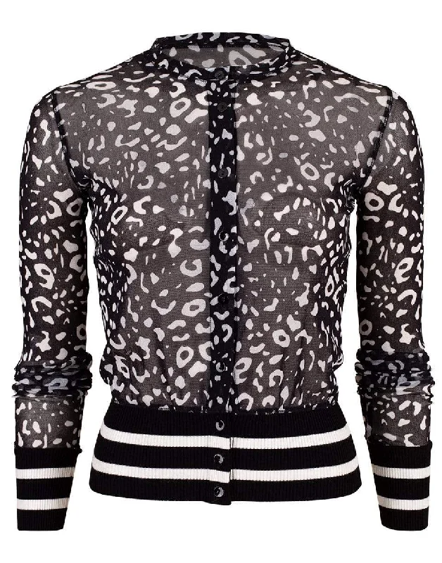 stylish outerwear for women -Leopard Print Jacket