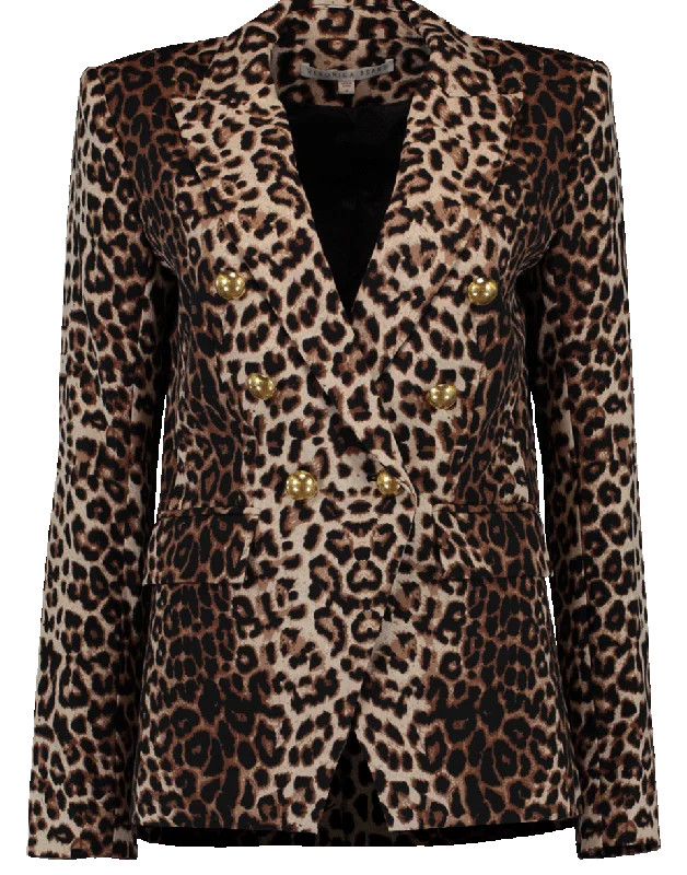 tailored winter jackets for women -Miller Leopard Print Jacket