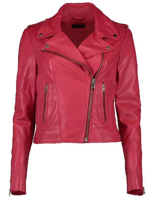 women's anorak coats -Donna Leather Jacket