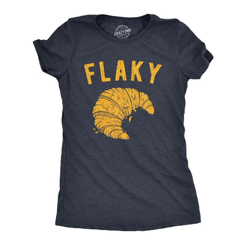 soft knit tops for ladies -Flaky Women's T Shirt