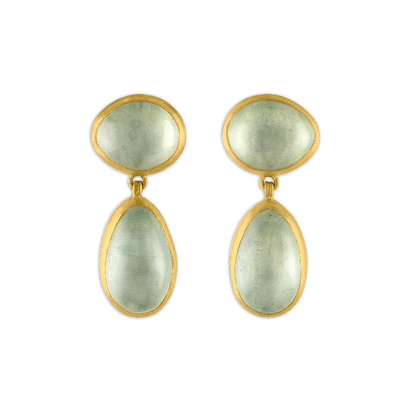 women’s teardrop earrings -Mango Moonstone Amphora Earrings