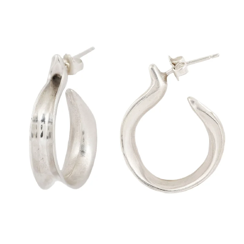 women’s clip-on earrings -Kiki Mini Silver Hoops