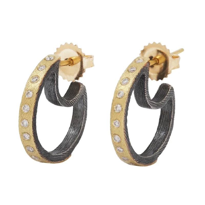 women’s romantic earrings -Small Mina Gold Hoops