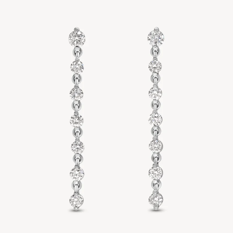 bohemian earrings for women -Wrapped in Diamonds Studs